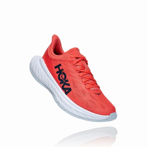 Hoka One One CARBON X 2 Road Running Shoes For Women India Red IN-2346